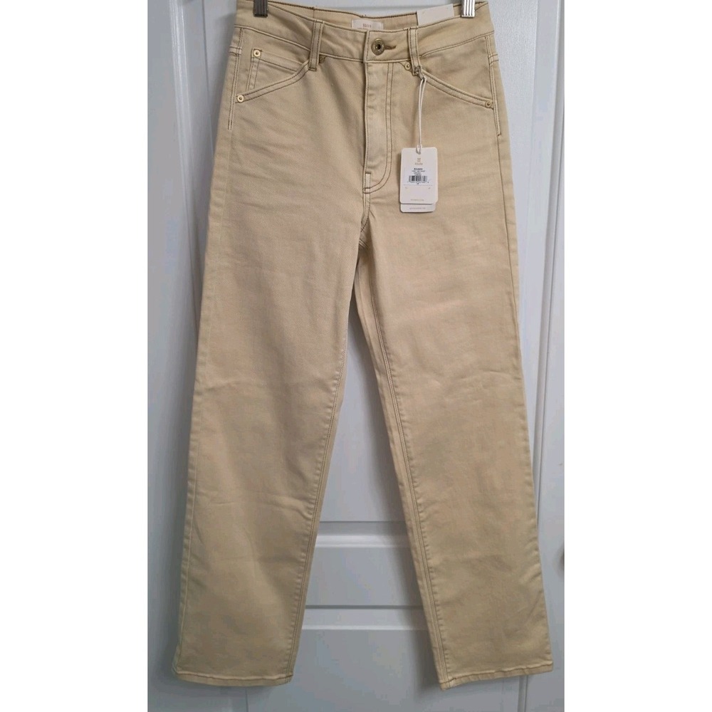 Roark Jeans Womens 26 Crema Hwy 395 Stove Pipe Fit Denim NEW